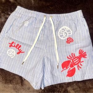 Lilly Pulitzer Croix Cotton Drawstring Shorts